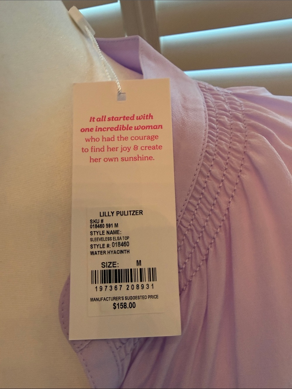Lilly Pulitzer Sleeveless Elsa Top - Hyacinth - Picture 5 of 6